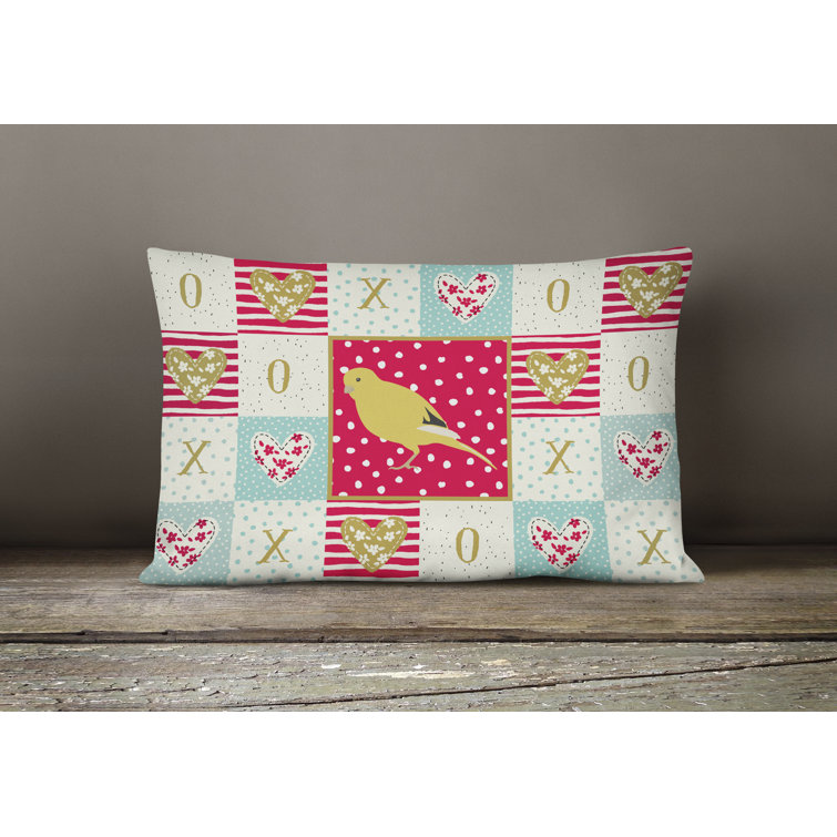 The Holiday Aisle Patchwork Polyester Indoor Outdoor Throw Pillow